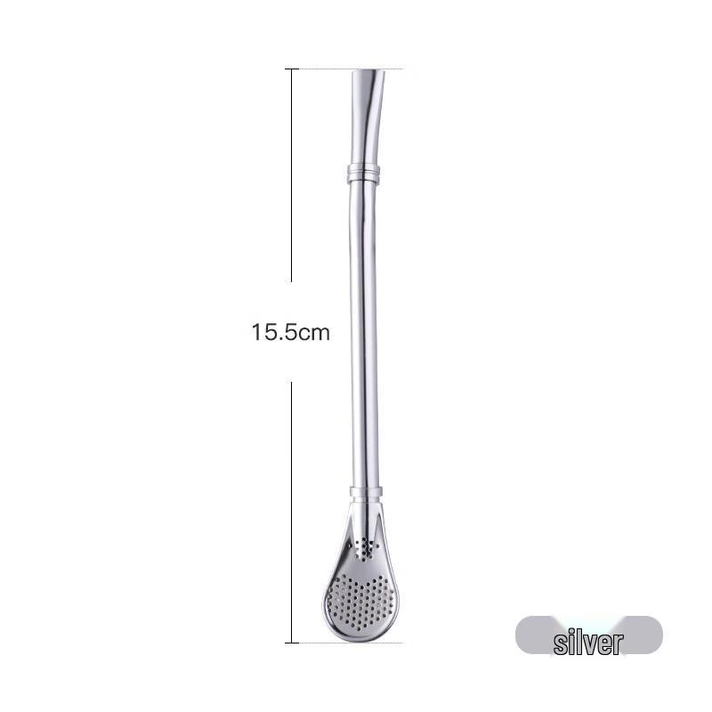 304 Stainless Steel Straw Spoon Set