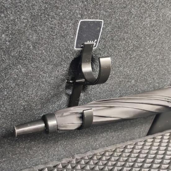 Car Umbrella Hook Clip No Drilling Stable Installation Car Umbrellas Holder Plant Towel Holder Mess-free Trunk Organizer