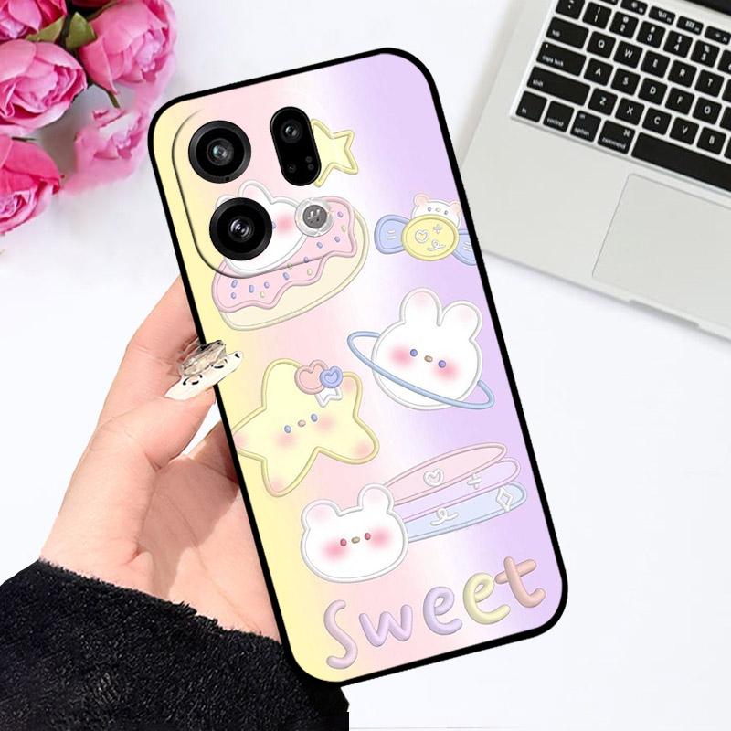 For Oppo Find X9 Pro Case FindX9 PLJ110 Soft TPU Silicone Phone Case For OPPO Find X9Pro X 9 Pro Protective Back Shell Cartoon