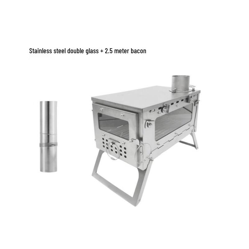 UOSU Portable Stainless Steel Wood Burning Stove