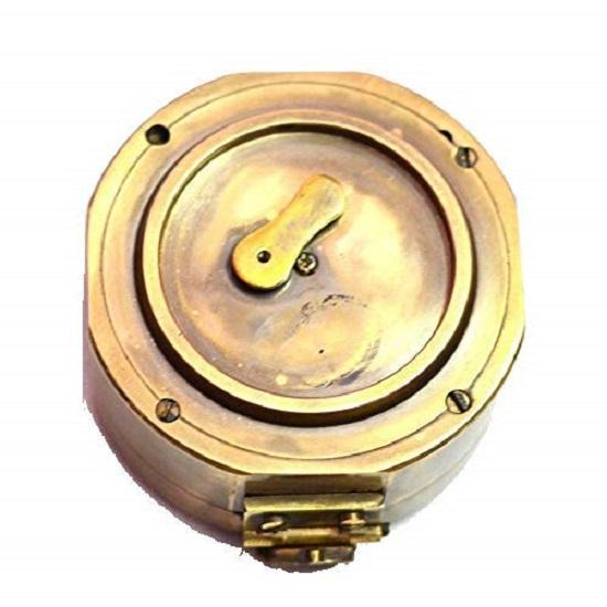 Antique Working Heavy Brunton Compass