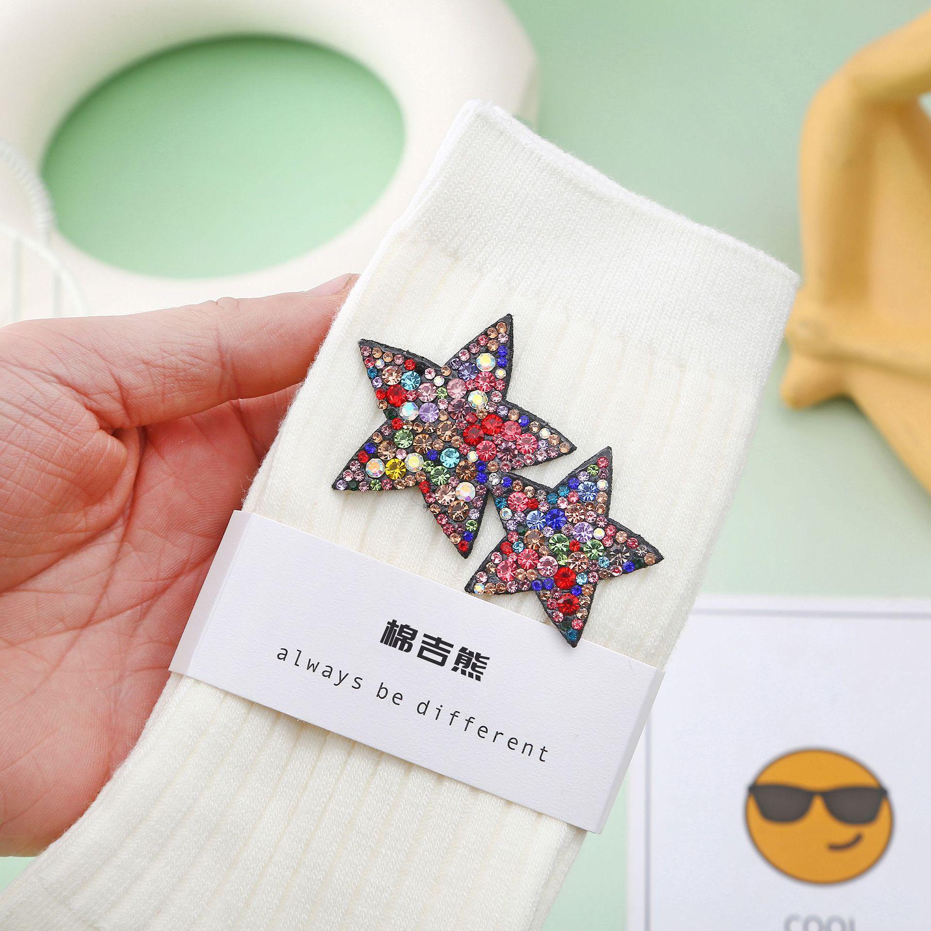 

Корейская мода, модные ботинки Martin длиной до середины голени со стразами и хлопковые носки для женщин One Size (34-39)