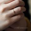 Exquisite Japanese Snowflake Women's Ring: 14K Gold-Plated S925 Silver, Platinum Commuting Style