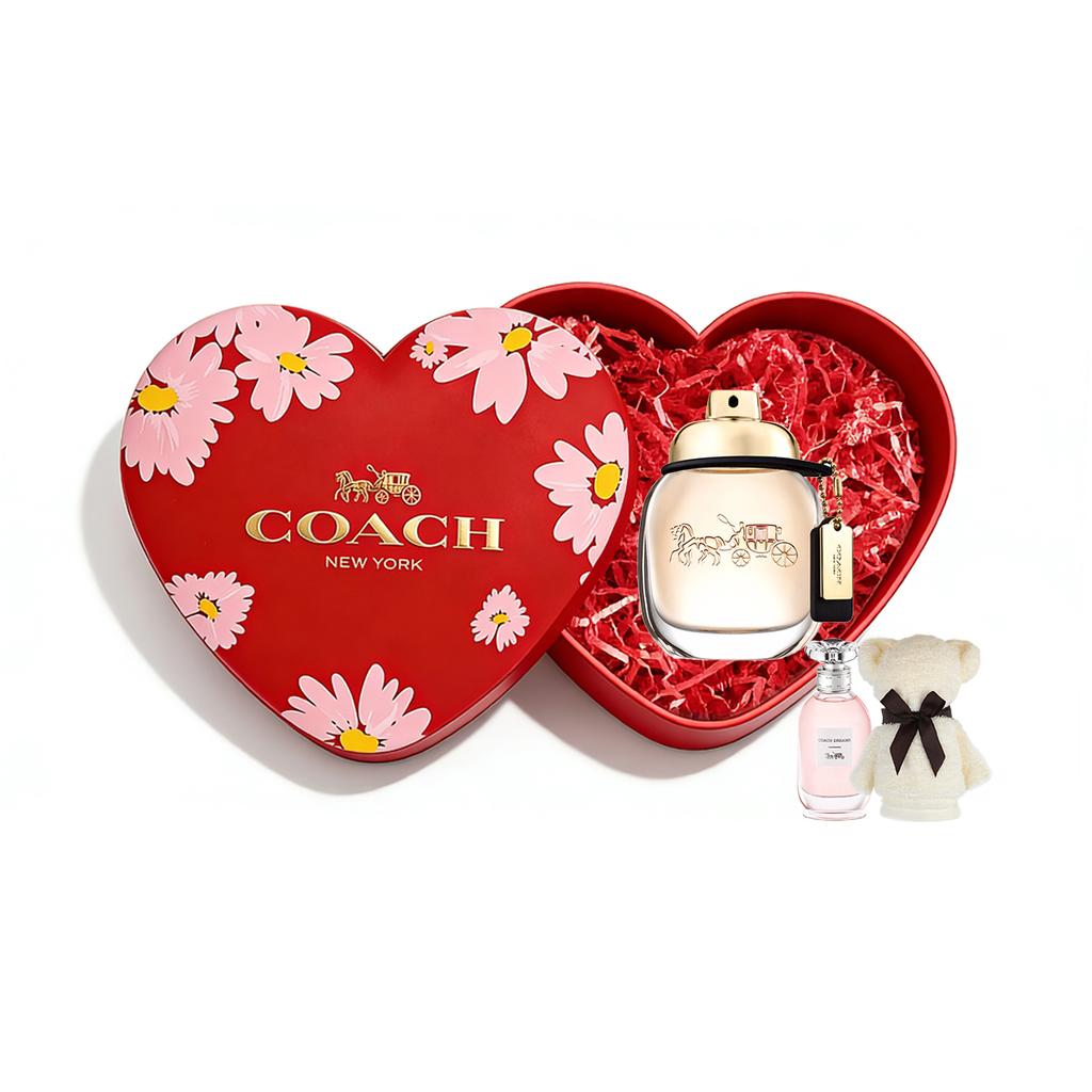 COACH New York Women's Heart Shaped Box, Same Name Women's Eau De Parfum EDP Floral Scent