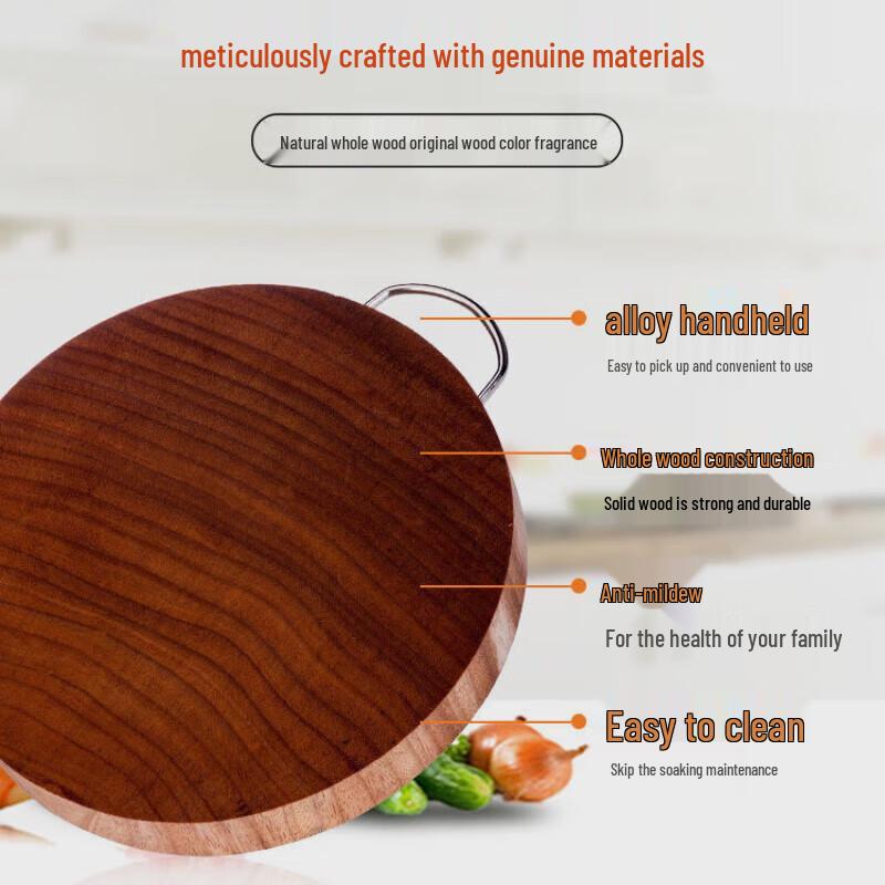 Xiyao Solid Ironwood Okrągła deska do krojenia