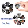 12 Pieces Guitar Picks 0.46mm 0.71mm 0.96mm Plectrum ABS Premium for Acoustic Electric Guitar Bass Ukulele Plectrums