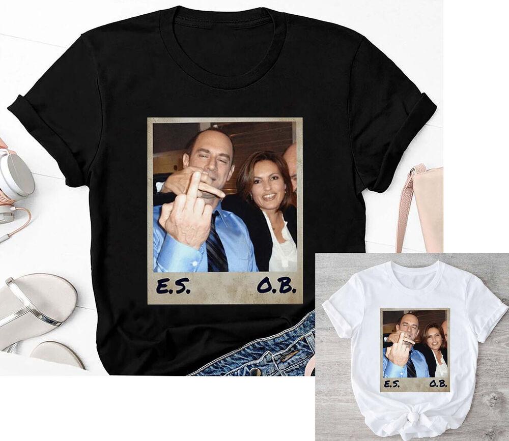 Retro Elliot Stabler And Olivia Benson T-Shirt, Law And Order Shirt Unisex T-Shirt