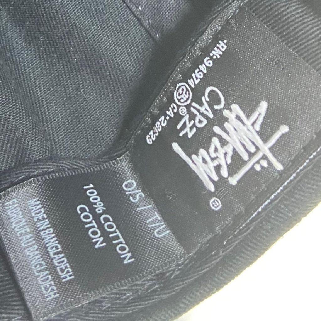 Used STUSSY Stussy Cap Hat Black Street