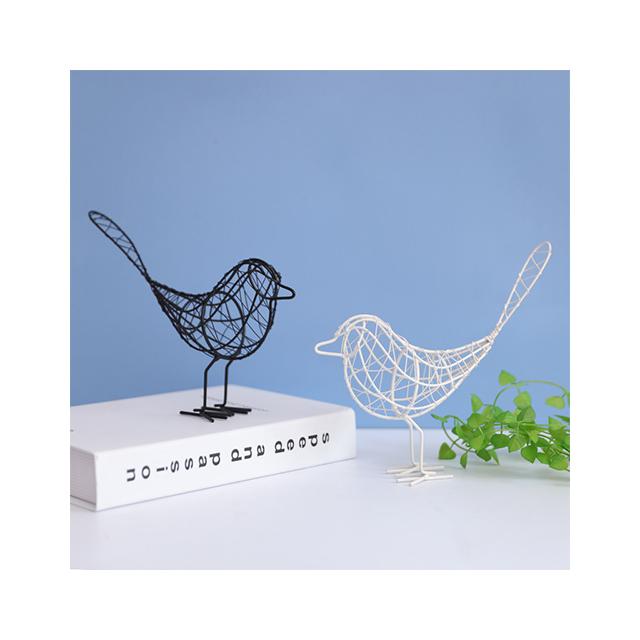 Nordic Pastoral Wrought Iron Bird Ornaments Simple Style Creative Metal Crafts for Home Decor Gifts for Furnishings