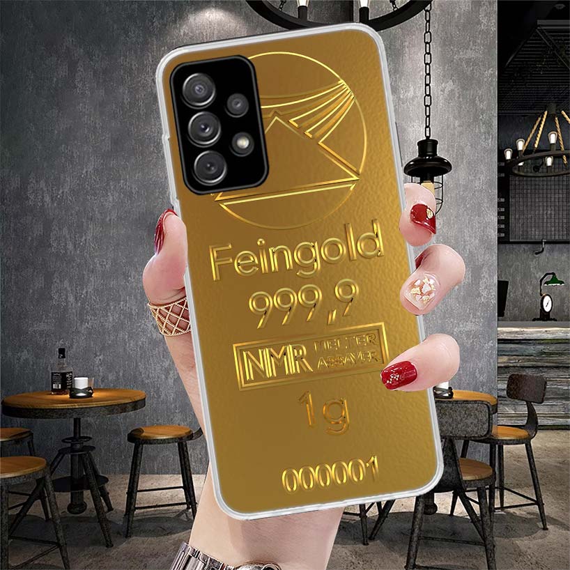 Fine Gold Pattern Printing Soft Phone Case For Samsung Galaxy A13 A14 A15 A16 A17 A53 A54 A55 A56 A57 A33 A34 A35 A36 A37 A23 A2