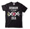 Denmark Patriotic Shirt Denmark National Flag Tee Shirt Denmark Gifts For Him Unisex T-Shirt