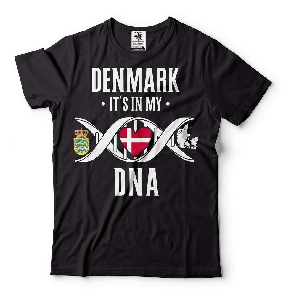 Denmark Patriotic Shirt Denmark National Flag Tee Shirt Denmark Gifts For Him Unisex T-Shirt L