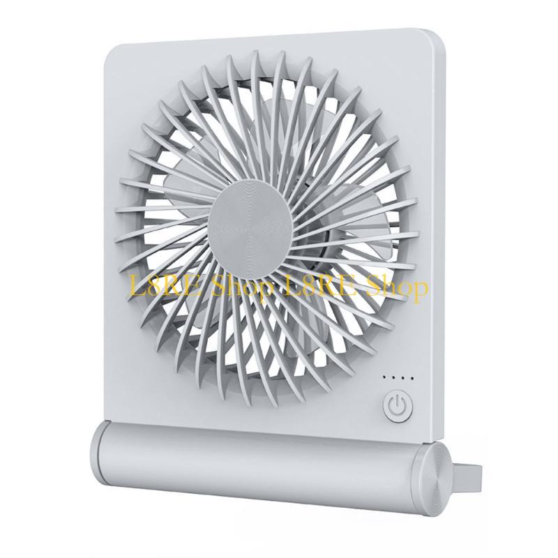 L8RE USB Desk Fan With 2000mAh Rechargeable Battery Powerful Super-Thin Table Fan