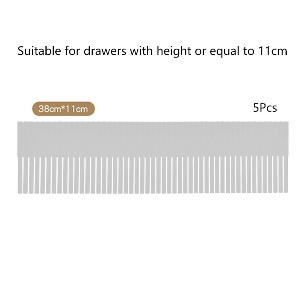 5Pcs Adjustable Drawer Divider Household DIY Combination Partition Board Storage Organizer Space-saving Cabinet Closet Separator