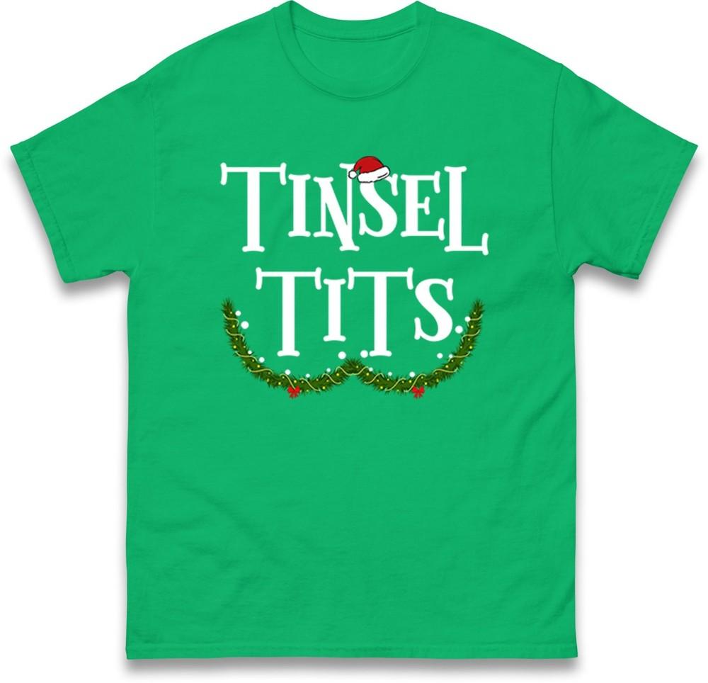 Funny Christmas Couple Matching Tshirt Jingle Balls Tinsel Tts Holiday Tee