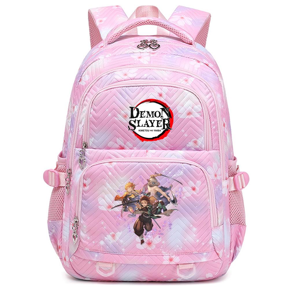 Školní batoh s potiskem Anime Demon Slayer pro studenty, teenagery, chlapce, dívky, ženy, cestovní batoh Mochila Escolar
