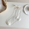 Soft Lolita Socks Crystal Silk Long Socks Comfortable Polka Dot Sock  Girls