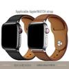 Compatible with Apple & Huawei: Retro Genuine Leather Snap-On Watch Band