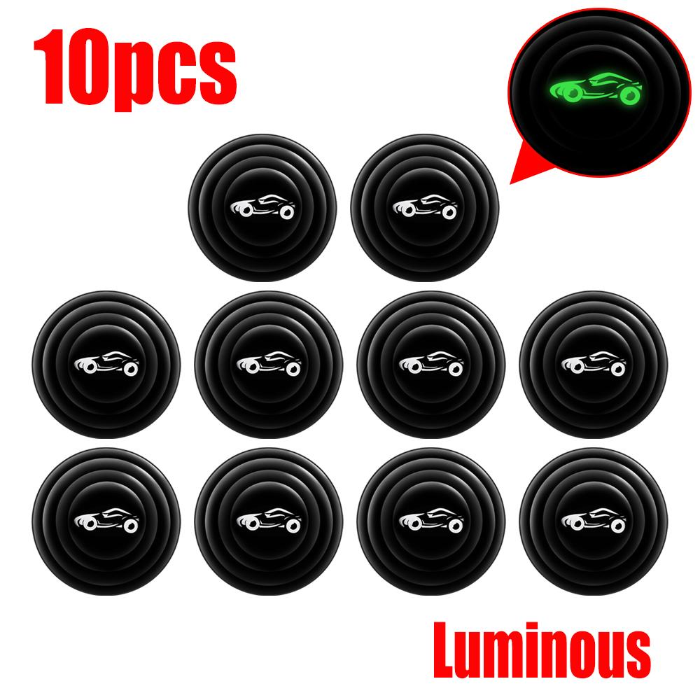 Autotürschließer Antikollisions-Silikonpolster Anti-Schock-Schutz Schalldichter, geräuscharmer Pufferaufkleber Dichtung Leuchtendes Logo für Auto