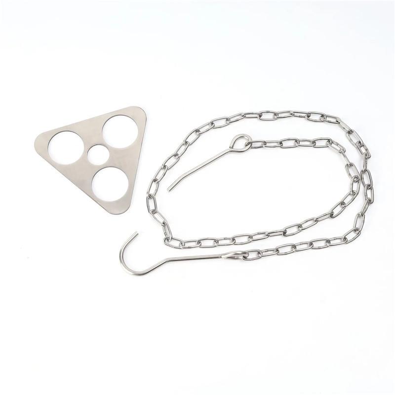 

Портативный штатив-гриль и подставка для костра из нержавеющей стали со складным подвесным котелком для пикника и барбекю на открытом воздухе