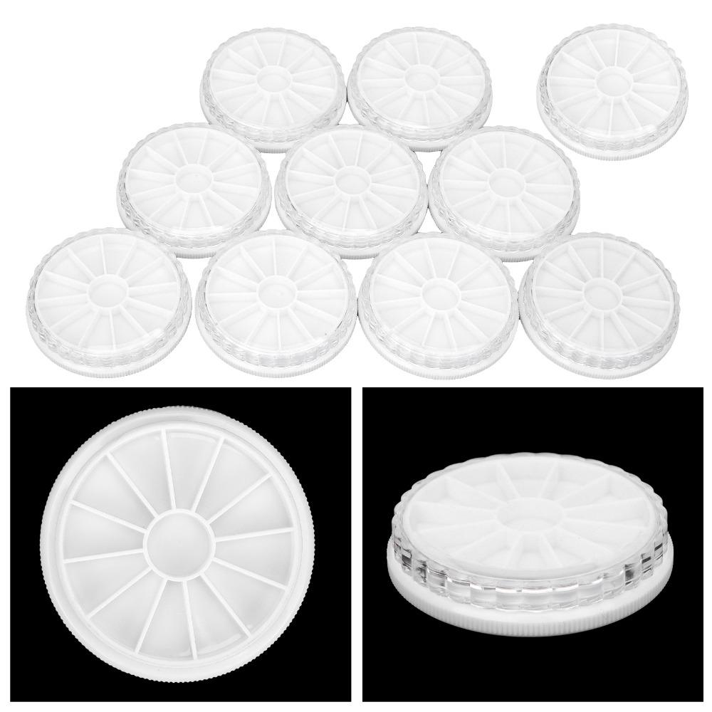 10pcs Transparent Transparent Jewelry Bead Organizer For Nail Decoration