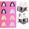 Elektroauto Motocross Aufkleber Motorradhelm Katzenohren Helm Dekoration Helm Katzenohren