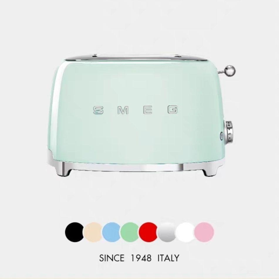 SMEG Retro Toaster 2-Slice Bread Toaster Automatic Breakfast Maker TSF01 EU Plug