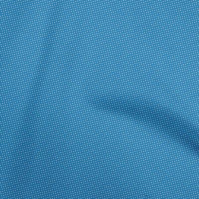 Cotton Flex Blauer Stoff mit Punkten zum Nähen, Meterware, bedruckt, DIY-Kleidung, Nähzubehör, 40 Zoll