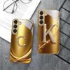 Laurel leaf ring gold For Samsung Galaxy S26 S20 FE S21 S22 S23 Plus S24 Ultra S25Ultra S21+  S22Plus Golden glass phone case