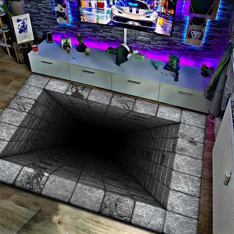

3D Optical Illusion Doormat Flat Non-slip Welcome Doormat for Indoor Perfect for Front Door Bedroom Room Door Mat Home 40cm x 60cm
