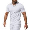 Men's Loose And Casual Solid-color Short-sleeved Shirt Top