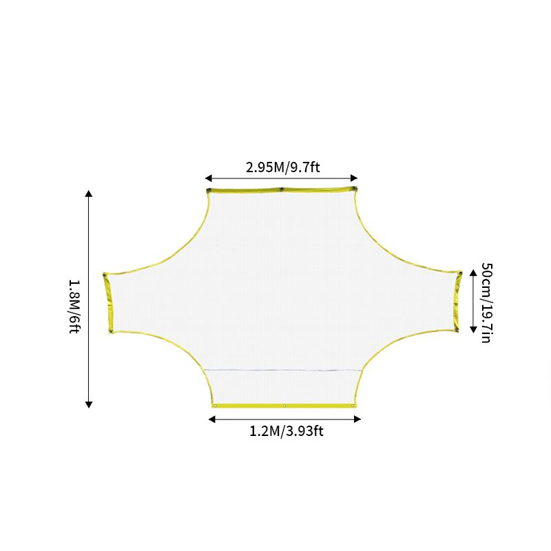 1PC 5People 7People 11People Soccer Practice Shooting Goal Net Portable Soccer Practice Goal Net Outdoor Goalkeeping Gate