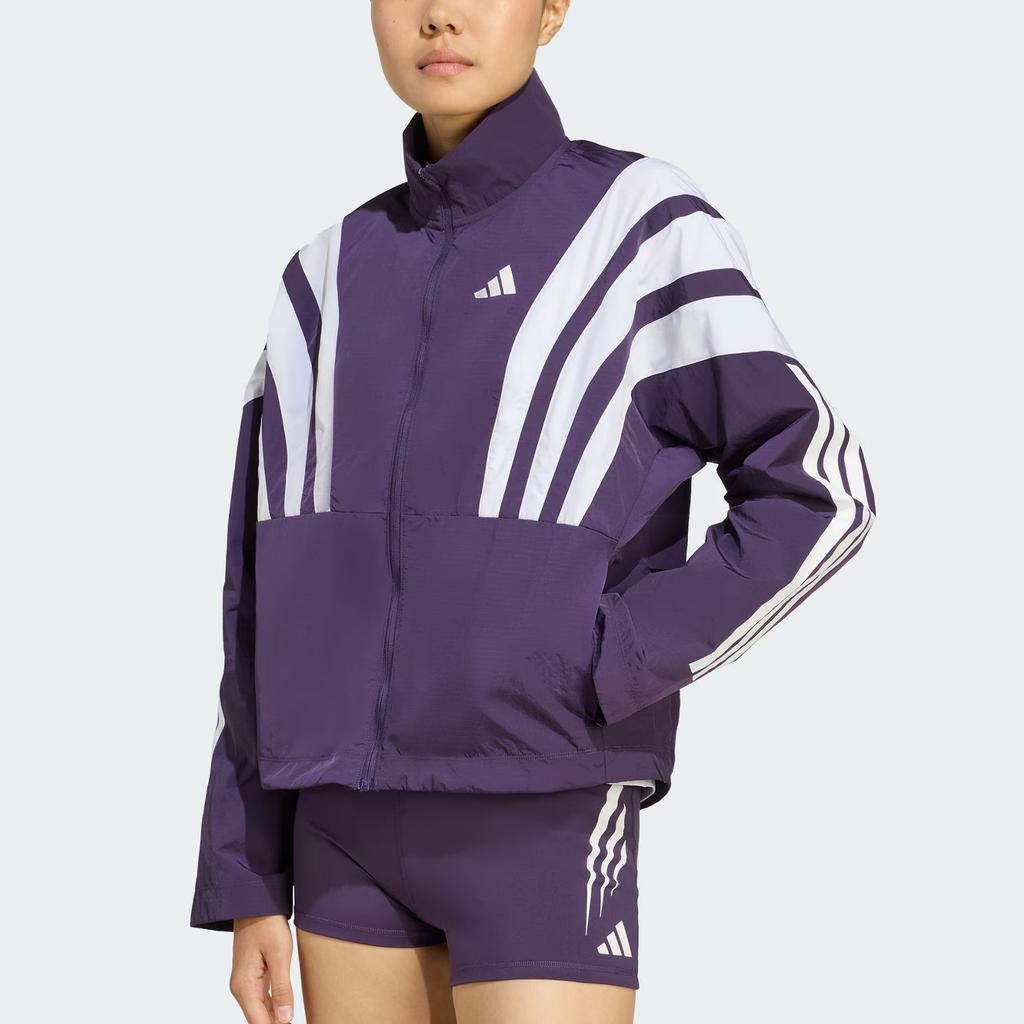adidas Adizero Logo Zip Running Long Sleeve Jacket Women Jackets JY6994