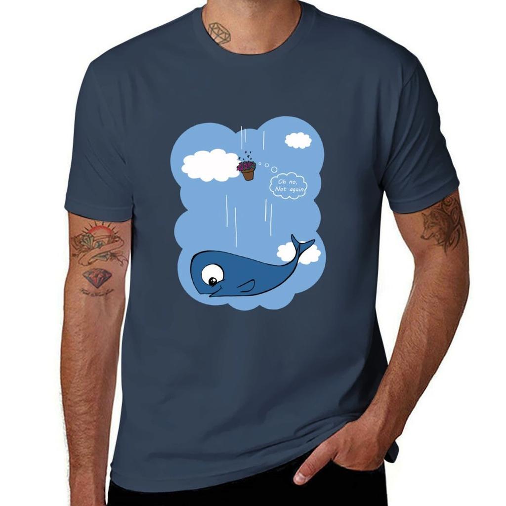 Whale and Petunias TShirt Utility Casual Work TShirt