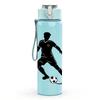 1PC Soccer Football Player 750ml Color Plastic Sports Water Bottle Leakproof Flip Straw Lid Suitable for Sports Office Home Use