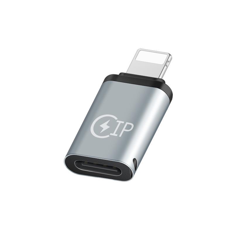 Type-C Female to Lightning Male Adapter for Charging & OTG