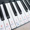 Piano Keyboard Sticker 88/61/54/49/37 Piano Sticker Clear Removable Piano Keyboard Music Labels for Children