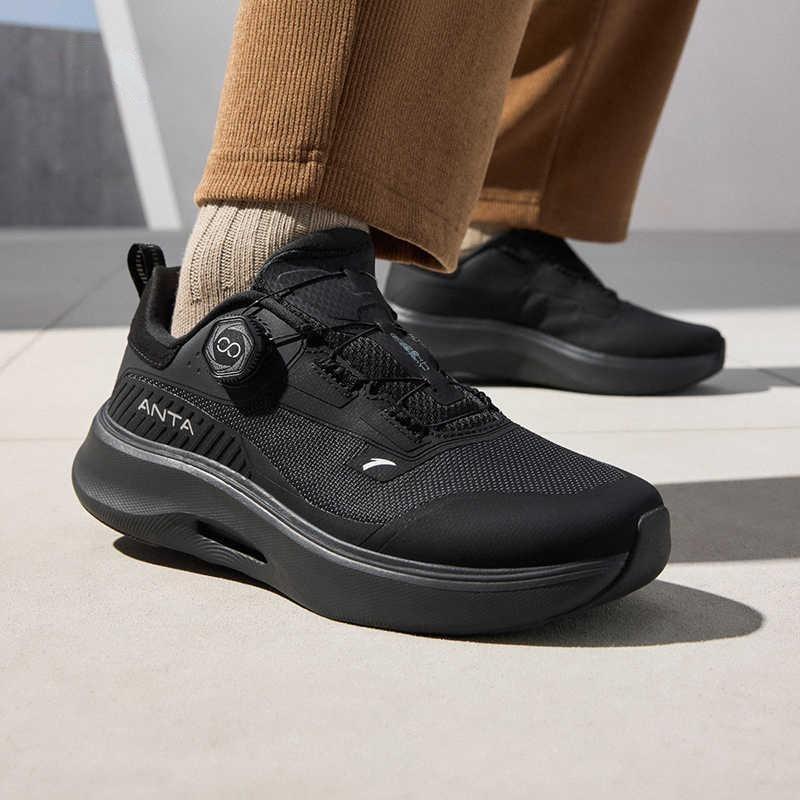 Anta Men Shenxing Pro Comfort Trendy Low-Top Running Shoes Black 112517711-5