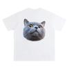 Kätzchen Avatar Bluse Damen T-Shirt Weiblich Y2k Kleidung Mädchen Kawaii Oberteile Haustier Druck Streetwear Niedliche Katze Grafik Kleidung