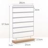 Large Capacity Metal Earring Holder 6-Tiered Ear Stud Rack  For Home & Retail Use