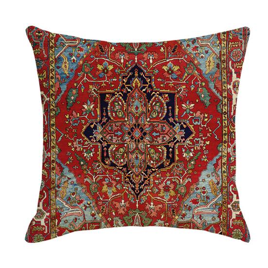 Boho Throw Pillow Covers, 18 x 18 Inch Bohemia Ethnic Style Cushion Case, Decorative Pillowcase for Sofa Couch