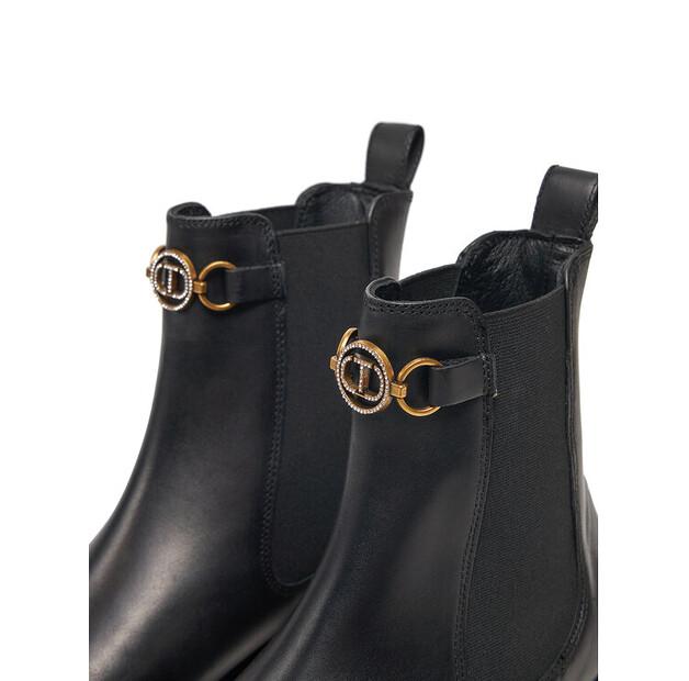 Chelsea-Stiefel TWINSET 242TGT168, schwarz
