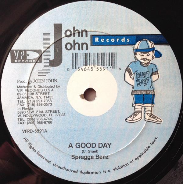 12inch Record SPRAGGA BENZ SABASTIAN A Good Day Dem A Out Law VPRD5591 John John Recor US Reggae Ska Dub Used