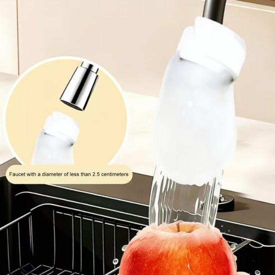 Universal Faucet Water Filter Bag Non-Woven Fabric High-Density Sediment Remover for Tap Water Rust & Particles Anti-Splash Soft Flow Faucet Cover