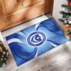 Tappeto Morbido Area Rug con Motivo Calcio Portsmouth FC Antiscivolo Tappeto per Pavimento Interno Tappetino Decorazione Sportiva per Camera da Letto