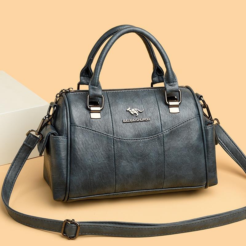 Women's bag new urban retro simple and fashionable large-capacity portable messenger shoulder bag