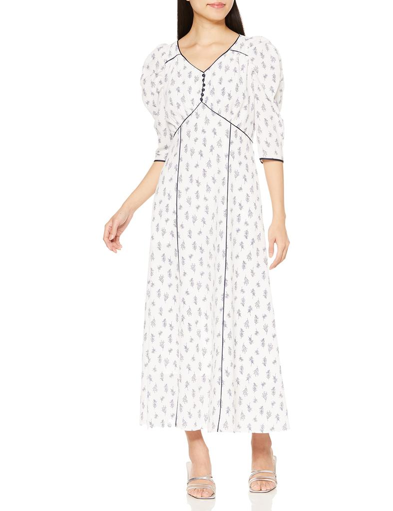 Snidel Sustaina Variety Print Dress SWFO231047 IVR 1 Women's