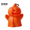 Decorative Battery Operated Lamps Halloween Pumpkin Lantern, Spooky Lighted Skeleton Statue, Resin Home Haunted House Props Decor for Porch