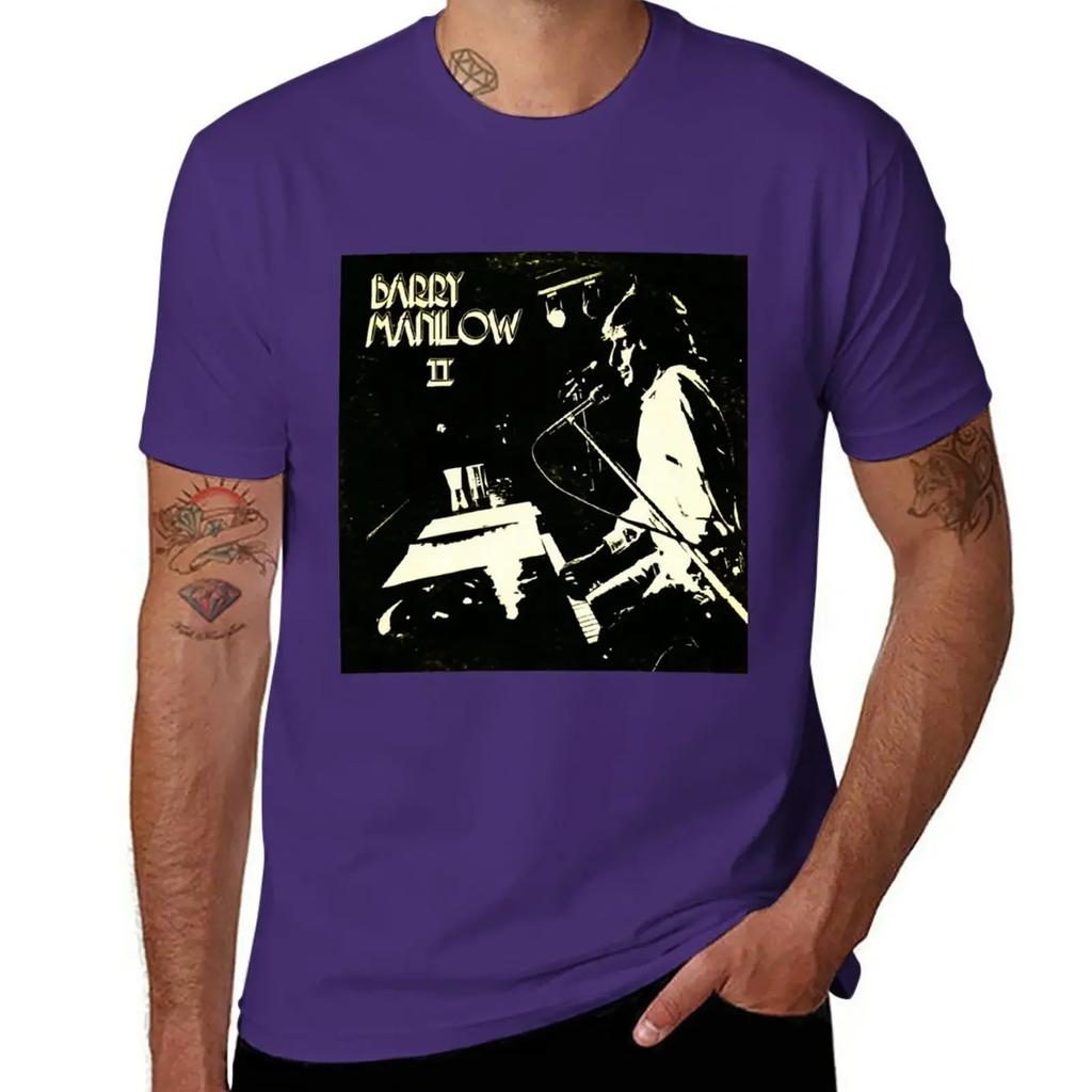 BARRY MANILOW BAND T-Shirt Summer Clothes Summer Top Big and Tall T Shirts for Men
