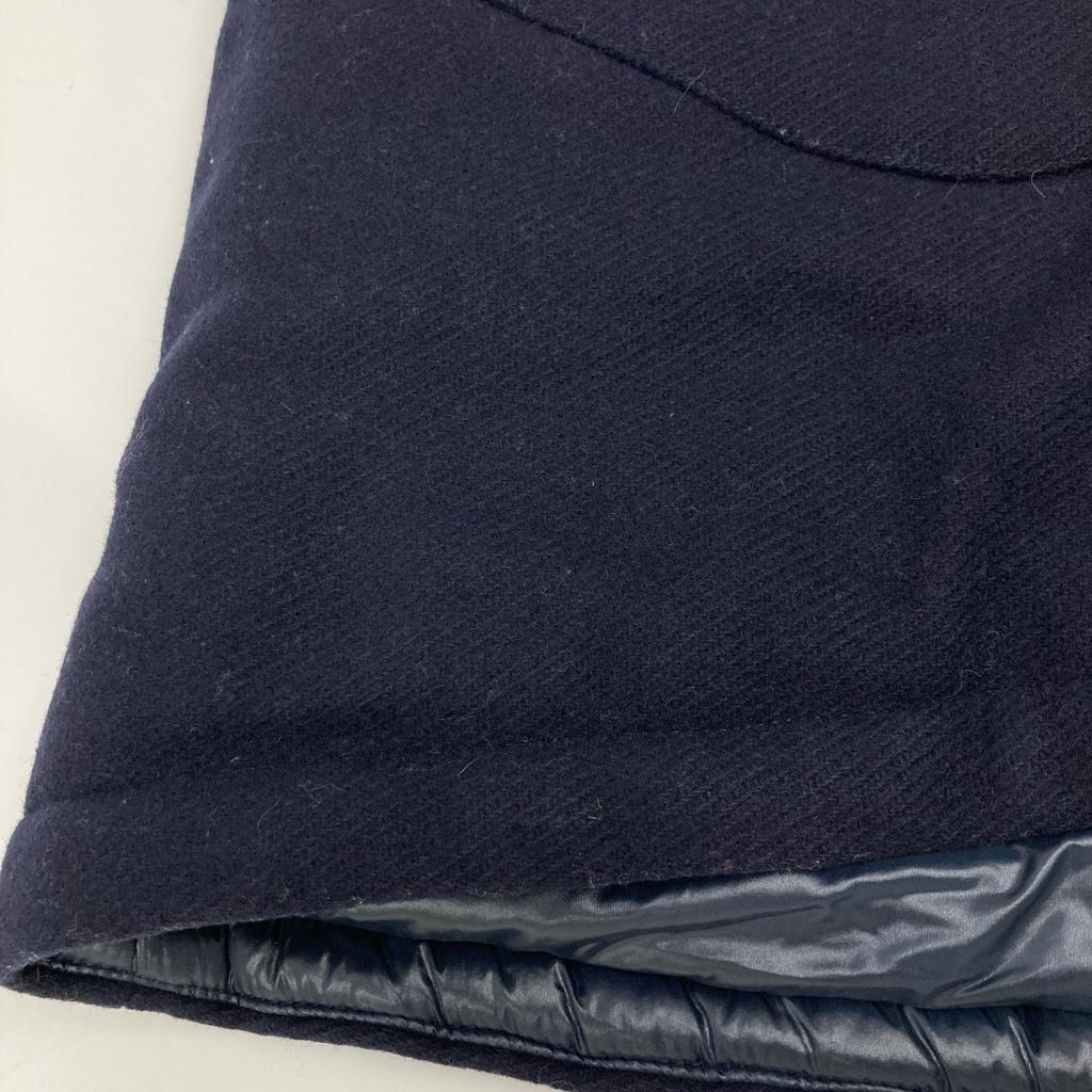 Herno GC0015G-39601 Navy Wool X Nylon Different Material Switching Hooded Down Coat Coat 14A NavyUsed